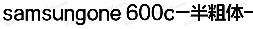 samsungone 600c-半粗体字体转换